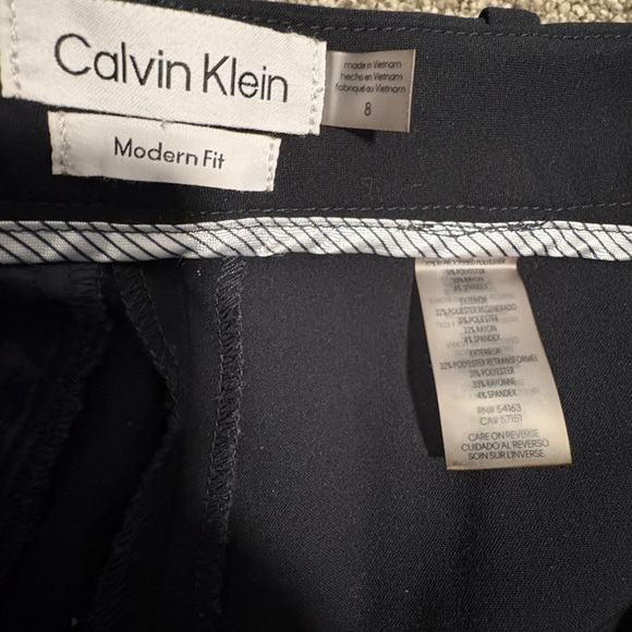 Calvin Klein Women's navy Dress Pants - Picture 2 of 4